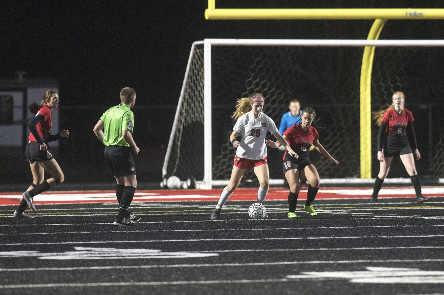 State 1A Girls Soccer Tournament Quarterfinals: Seattle Academy at Tenino (Nov. 16, 2019)